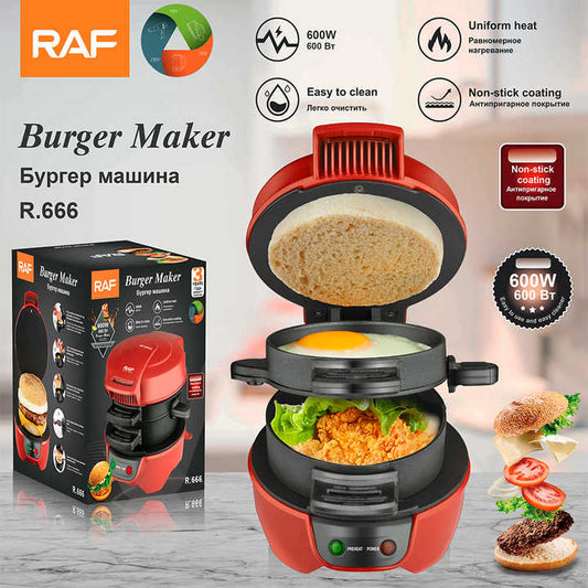 RAF High Quality 3 in 1 Burger Maker Hamburger Machine Sandwich Machine R9666