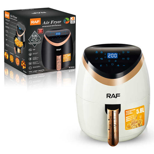 RAF Multifunctional Electric Deep Fryer Steam Hot Air Cooker Fryer Oil Freedigital Smart Air Fryer R5234W