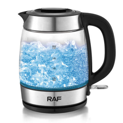 RAF Electric Water Boiler 2L Kettle Tea Maker Automatic Glass Electric Kettle R7909