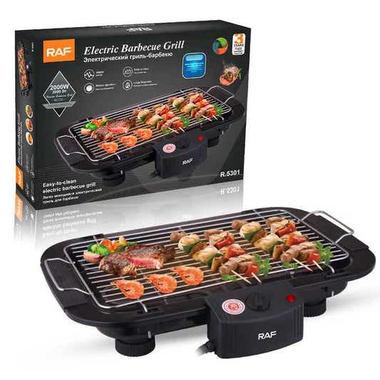 RAF Hot Sell Non Stick Smokeless Electric Grill Bbq Stainless Steel Barbeque Electric Grills R5301